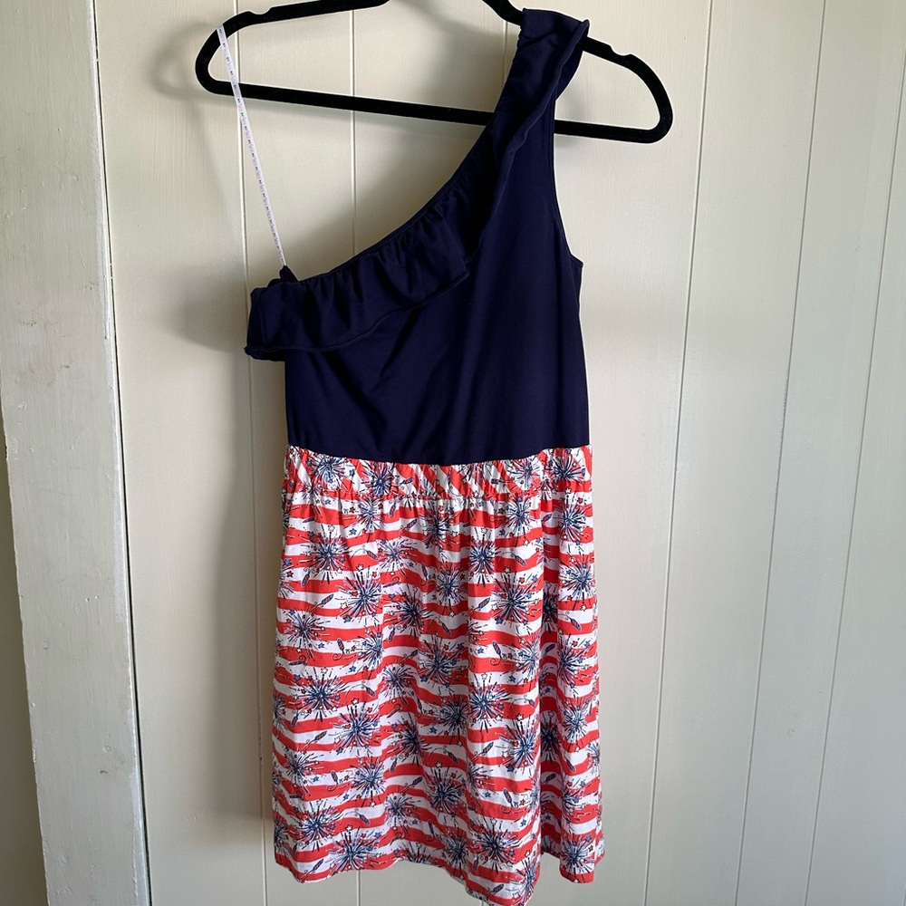 Lilly Pulitzer She’s a Firecracker One-Shoulder Dress